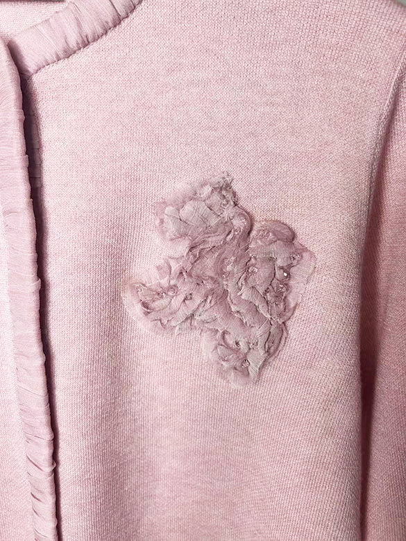 Pegasus Motif Knit Cardigan