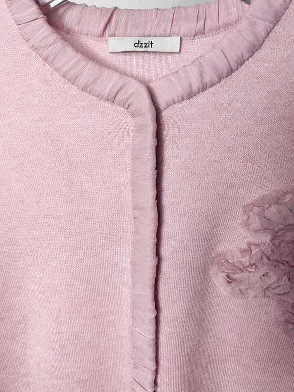 Pegasus Motif Knit Cardigan