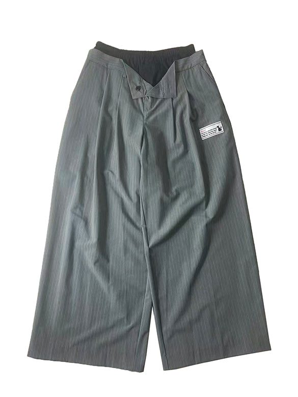 Layered Design Slacks Pants