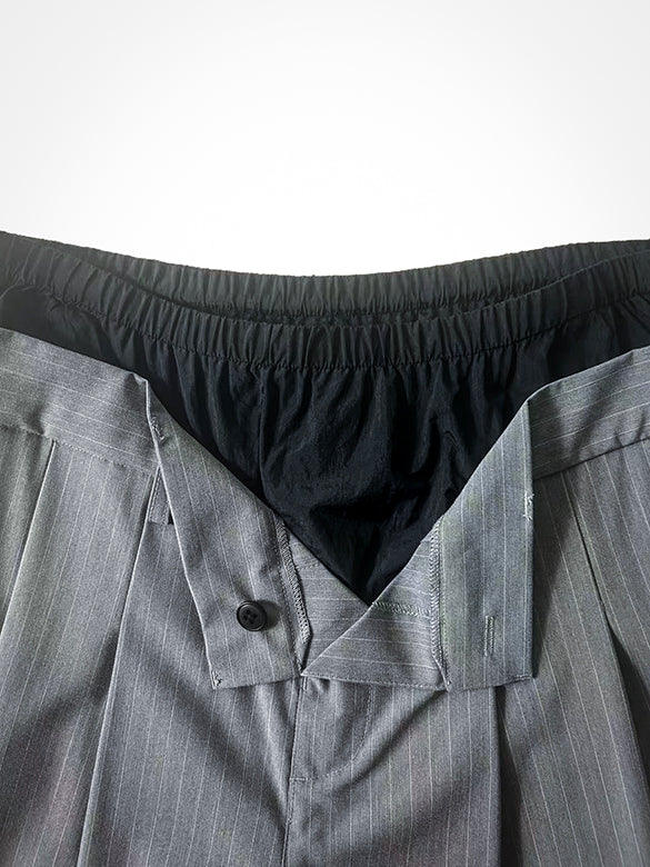Layered Design Slacks Pants
