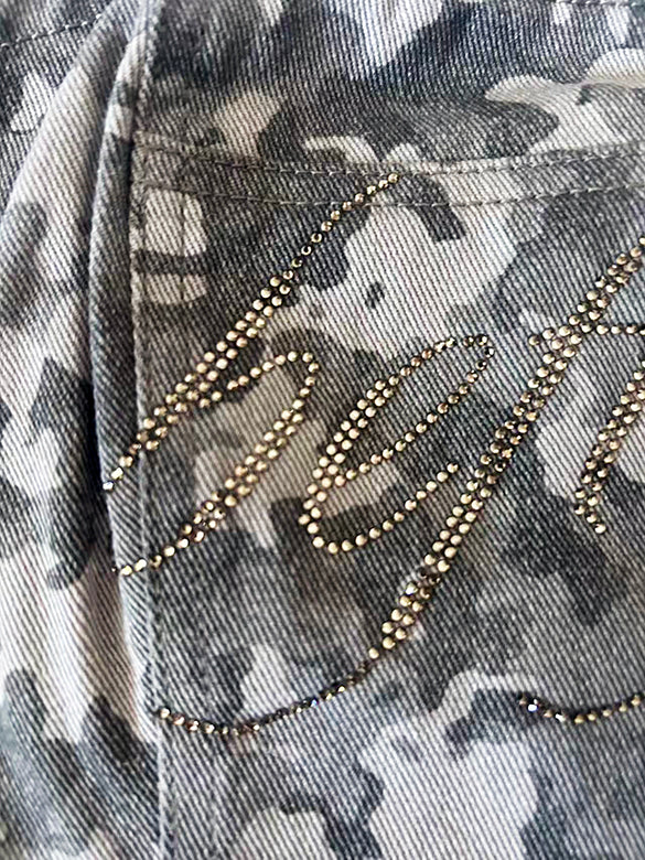 Camouflage Denim Bustier