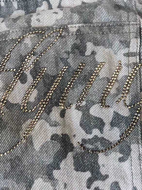 Camouflage Denim Bustier