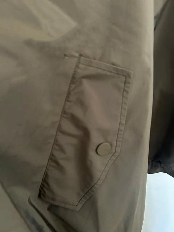 Sporty Hoodie Zipper Blouson