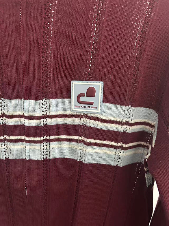 Line Retro Zipper Knit