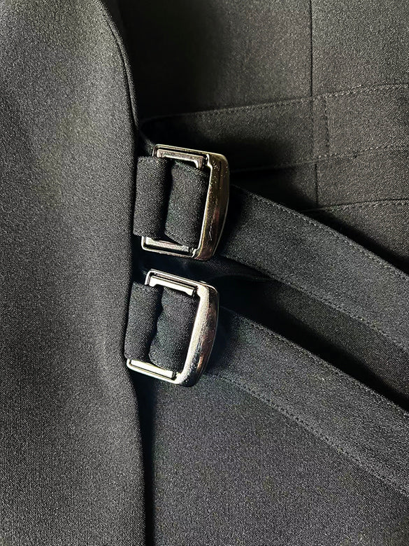 Belt Buckle Design Double Tailored Jacket