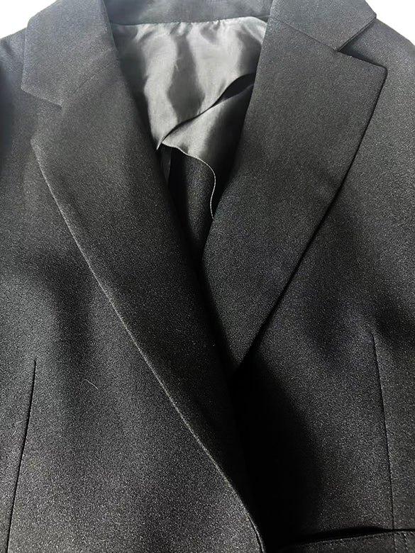 Belt Buckle Design Double Tailored Jacket