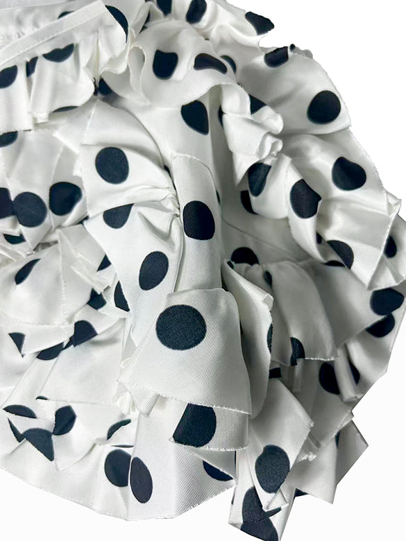 Polka Dot Frill Bustier