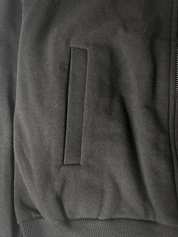 Off-shoulder Sweat Zipper Top