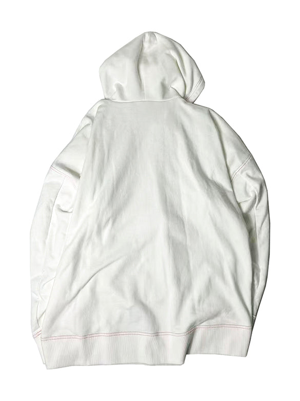 Bi-color Stitch Design Zipper Hoodie