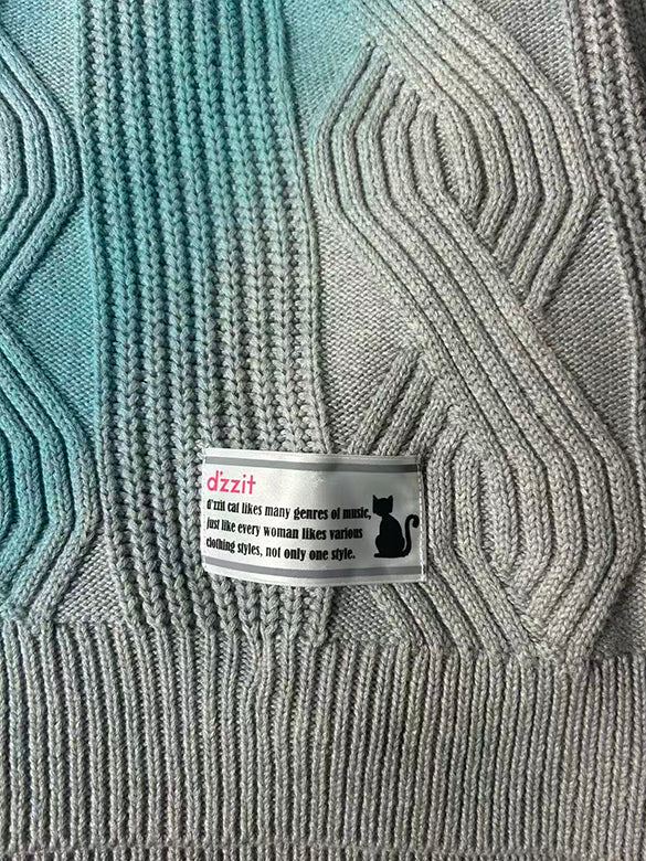 Spray Printed Knit Cardigan