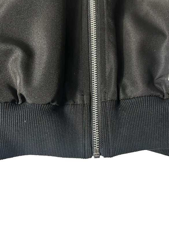 Ribbon Tulle Sleeves Blouson