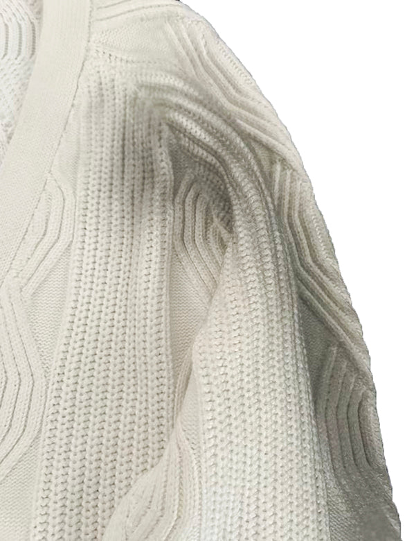 Spray Printed Knit Cardigan