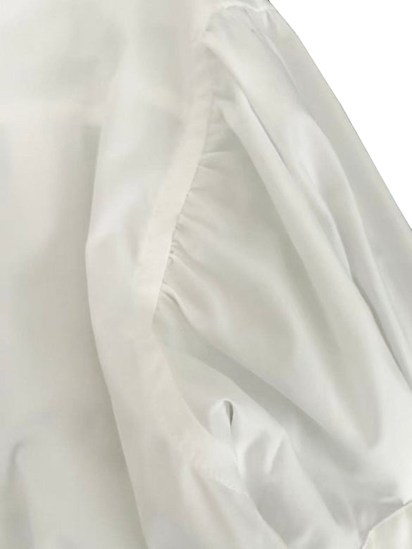Tuck Design Sleeves Long Shirt Dress