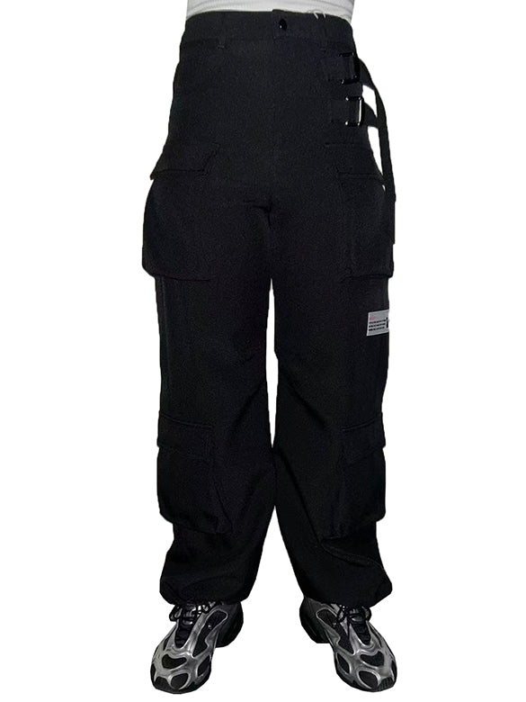 Belt Buckle Design Cargo Pants