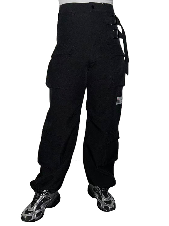 Belt Buckle Design Cargo Pants