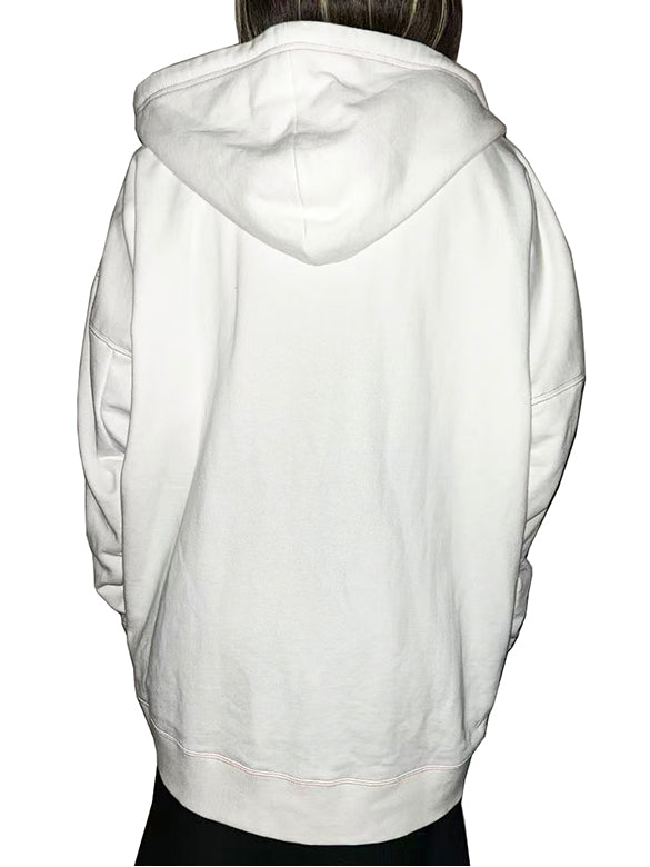 Bi-color Stitch Design Zipper Hoodie