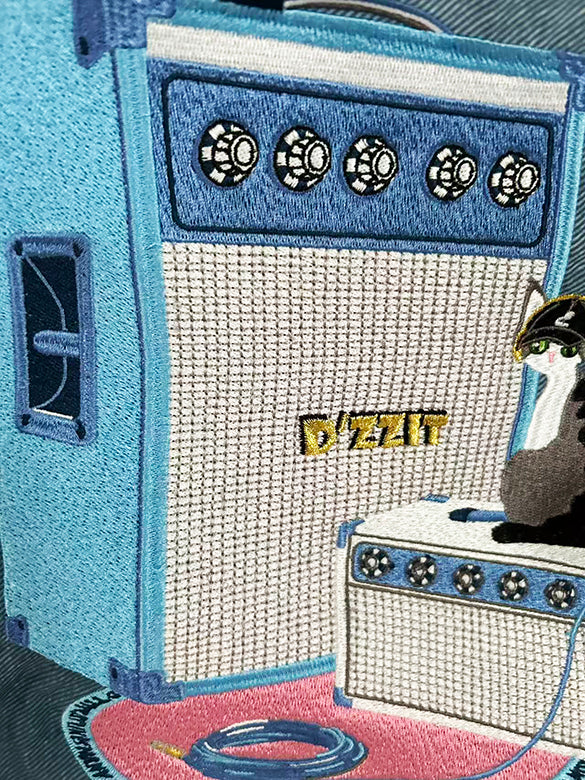 × ball&chain d'zzit Cat With Amp Bag M size & Blue Paracode Strap