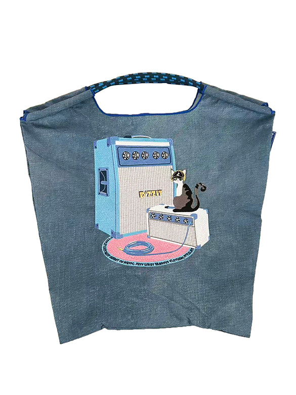 × ball&chain d'zzit Cat With Amp Bag M size & Blue Paracode Strap
