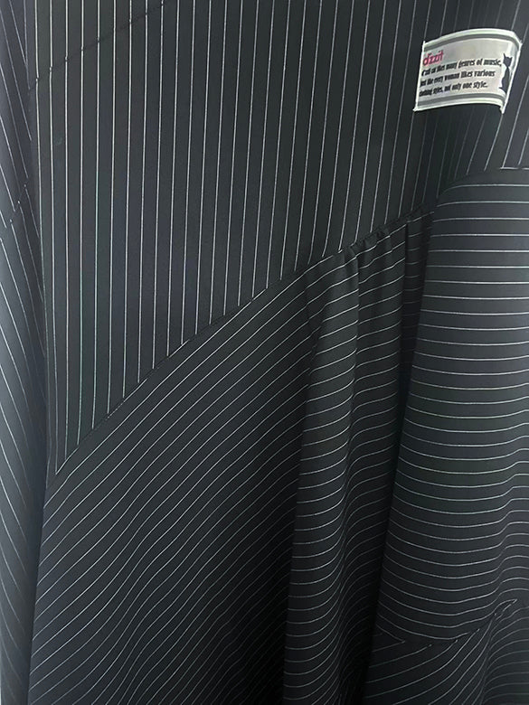 Pin-stripe Gather Skirt