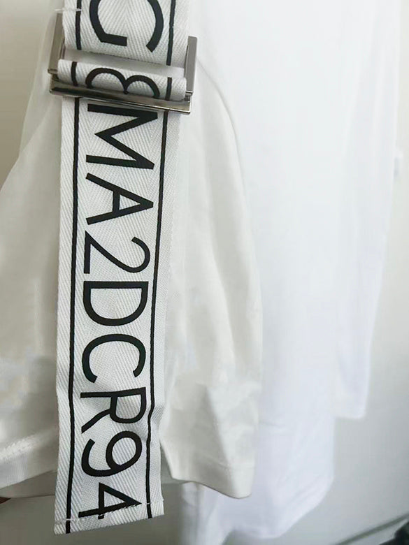 Printed Tape Design T-shirt