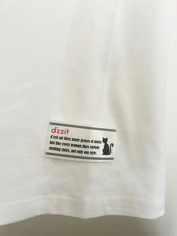 Printed Tape Design T-shirt