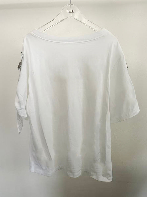 Printed Tape Design T-shirt