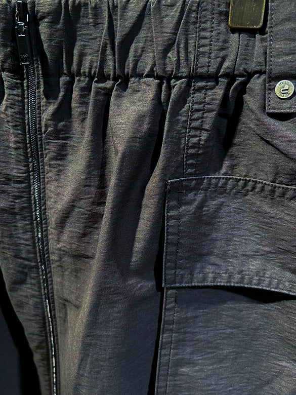 Nylon Cargo Zipper Skirt