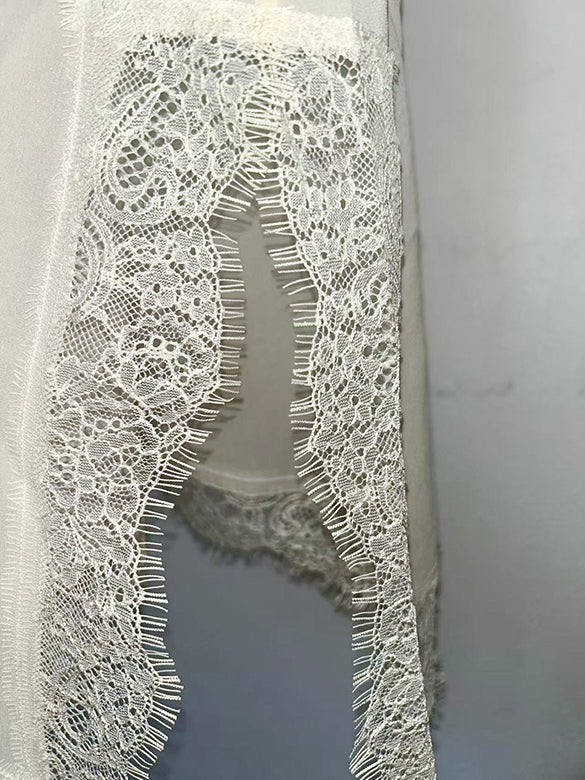 Asymmetry Slit Lace Camisole