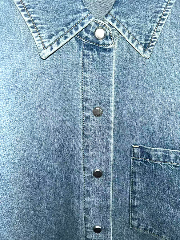 Printed Denim Shirt