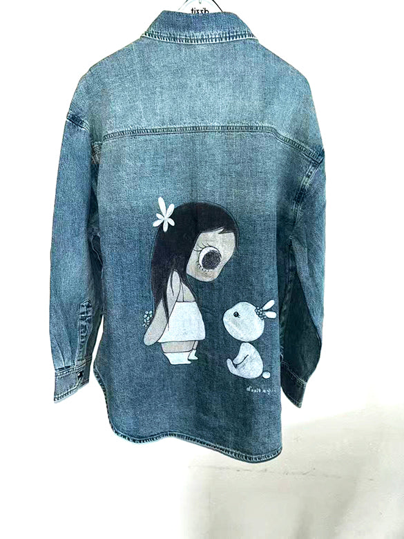 Printed Denim Shirt