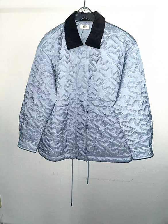 Corduroy Collar Padded Jacket