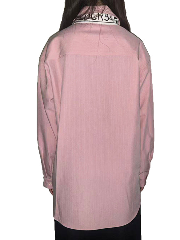 Belted Pin-stripe Shirt
