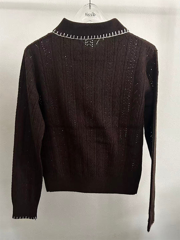 Embroidery Design Polo Knit
