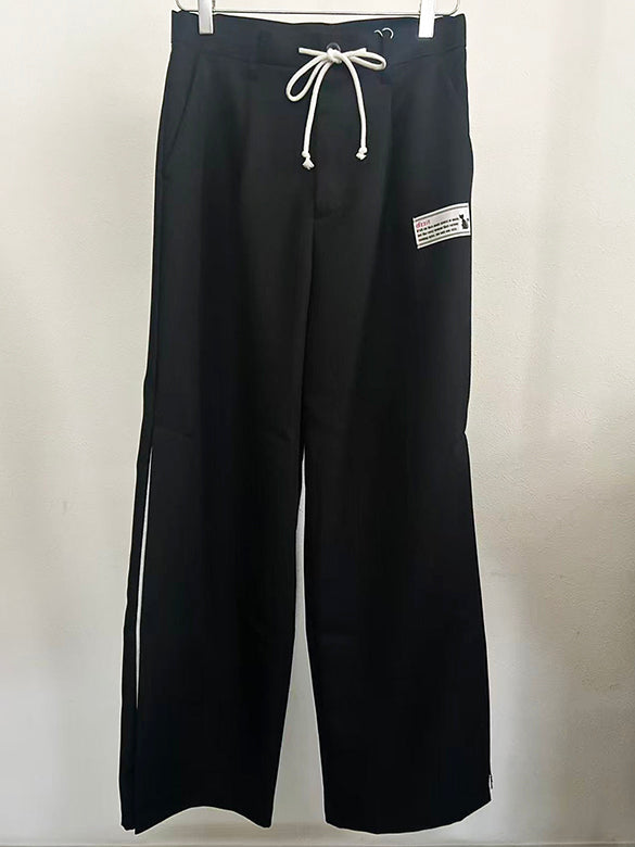 Tape Slit Slacks Pants