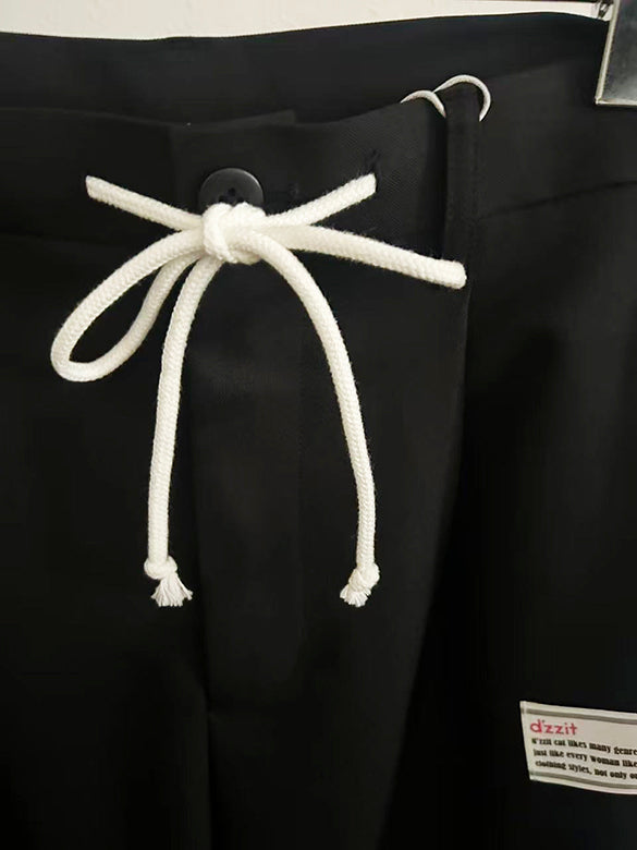 Tape Slit Slacks Pants