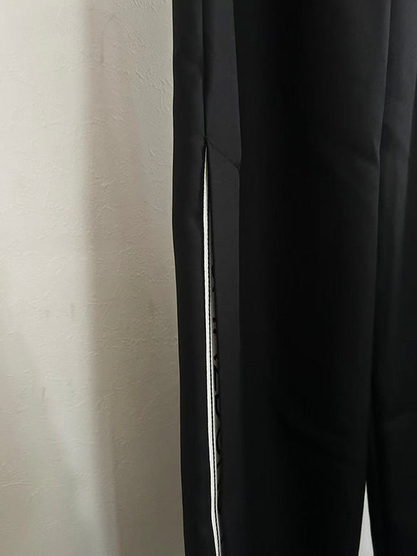 Tape Slit Slacks Pants