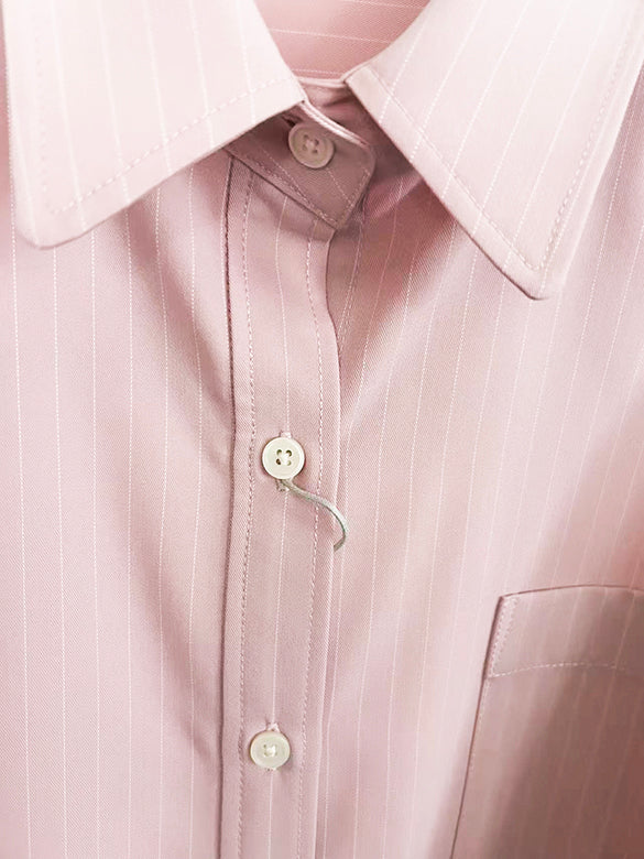 Belted Pin-stripe Shirt