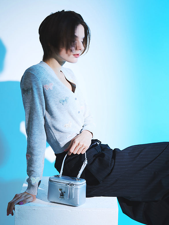 Embroidery Vanity Shoulder Bag