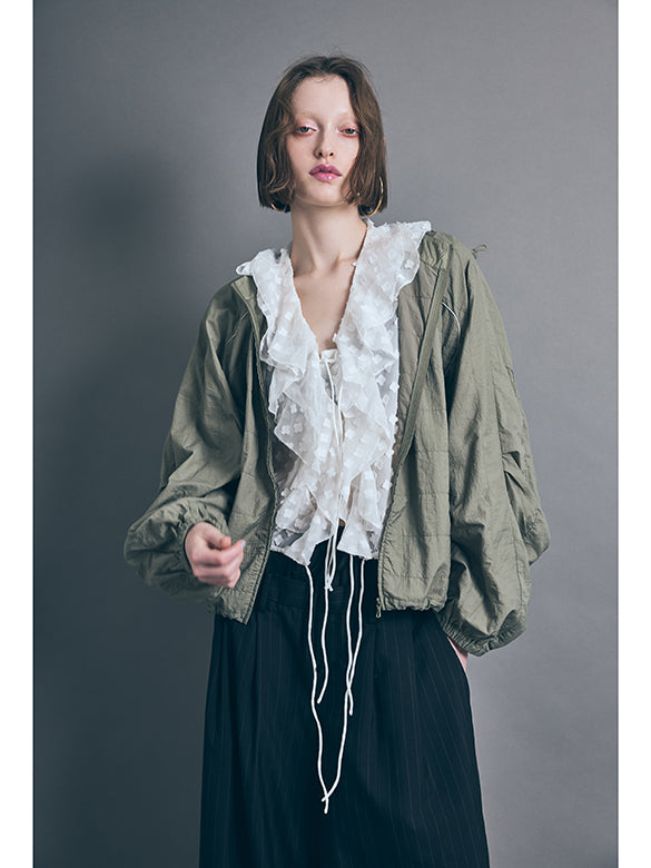 Nylon Design hoodie Blouson