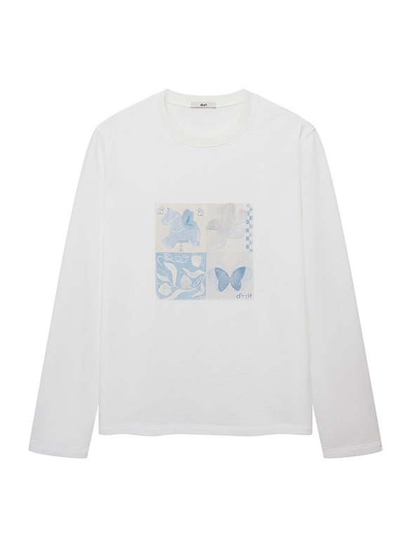 Printed Beads Sweatshirt