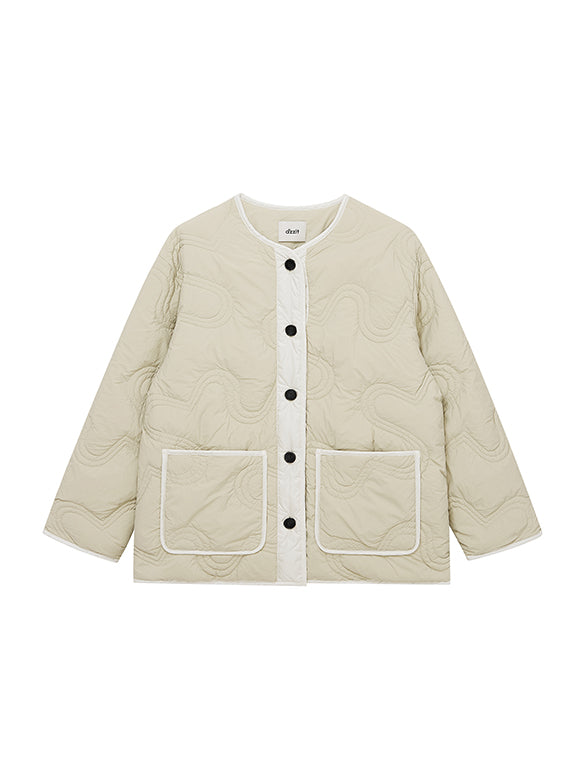 Monogram No-collar Down Jacket