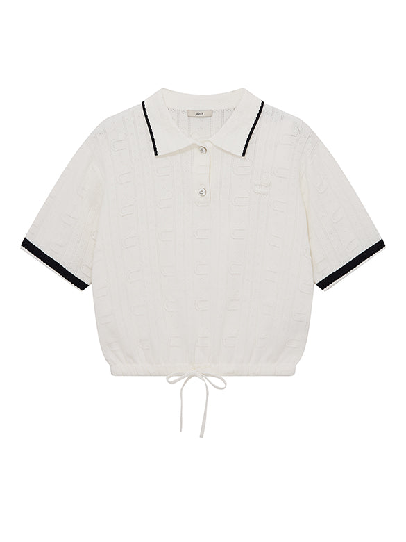Bi-color Line Polo-Knit