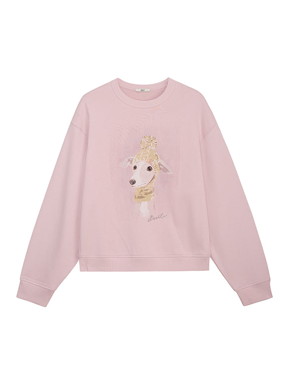 Dog Printed Sweatshirt