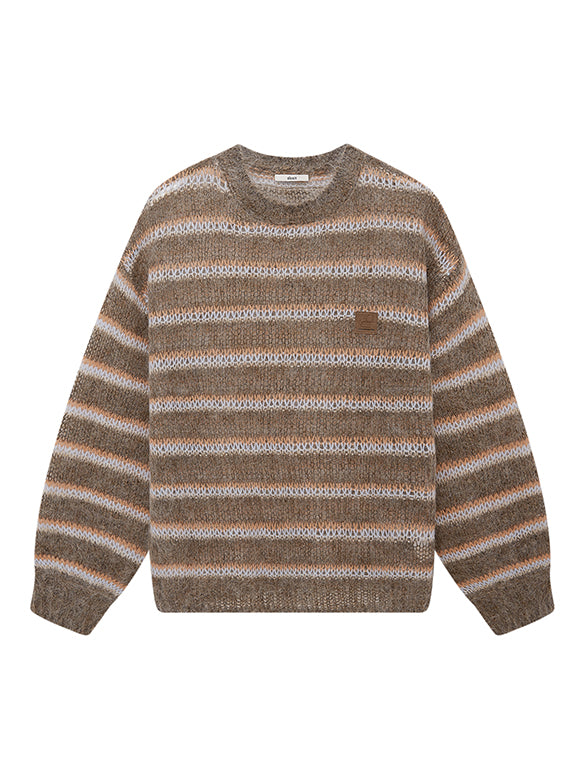 Mohair Stripe Knit Top