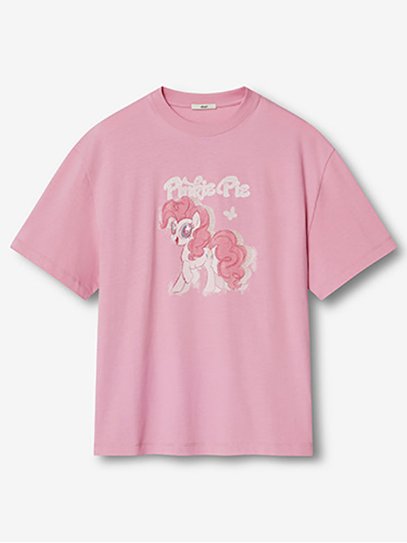 Printed Embroidery Sequins T-shirt