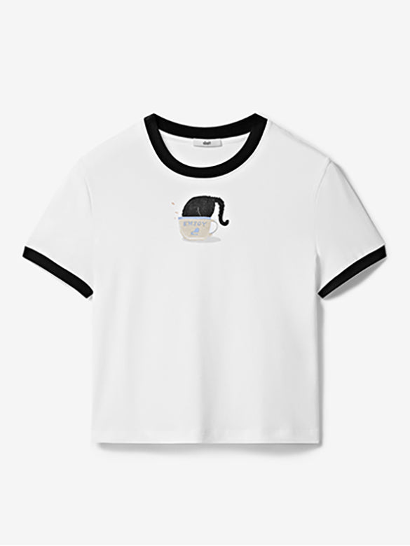 Beads Piping T-shirt