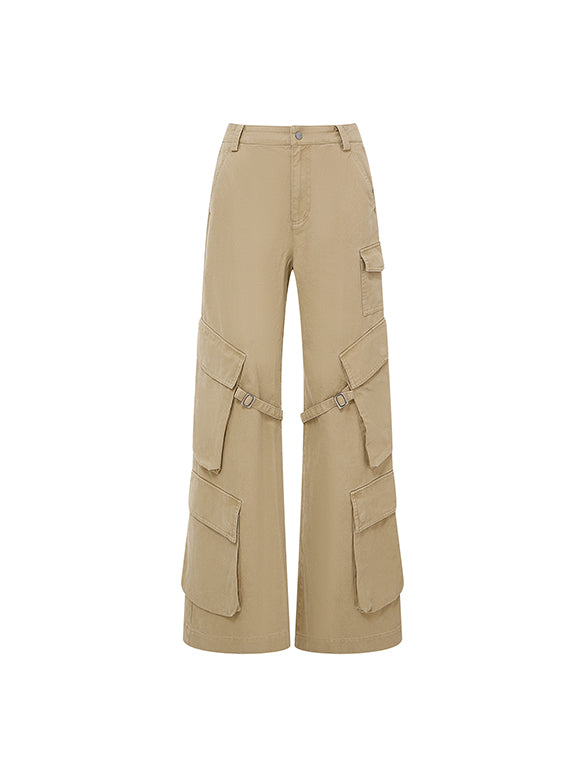 Strap Design Cargo Pants