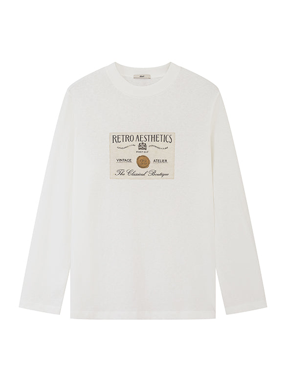 Printed Beads Long Sleeves T-shirt