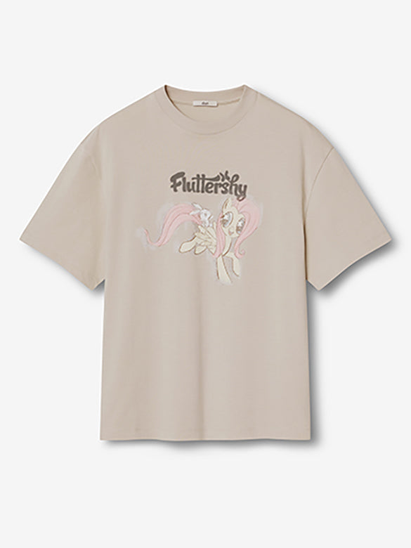 Printed Embroidery Sequins T-shirt