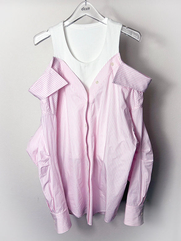 Tank-top Layered Design Shirt